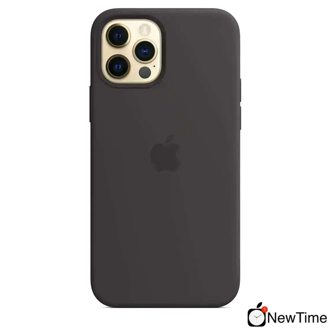 Чехол Apple iPhone 12 | 12 Pro Silicone Case with MagSafe Lux Copy - Black (MHL73)